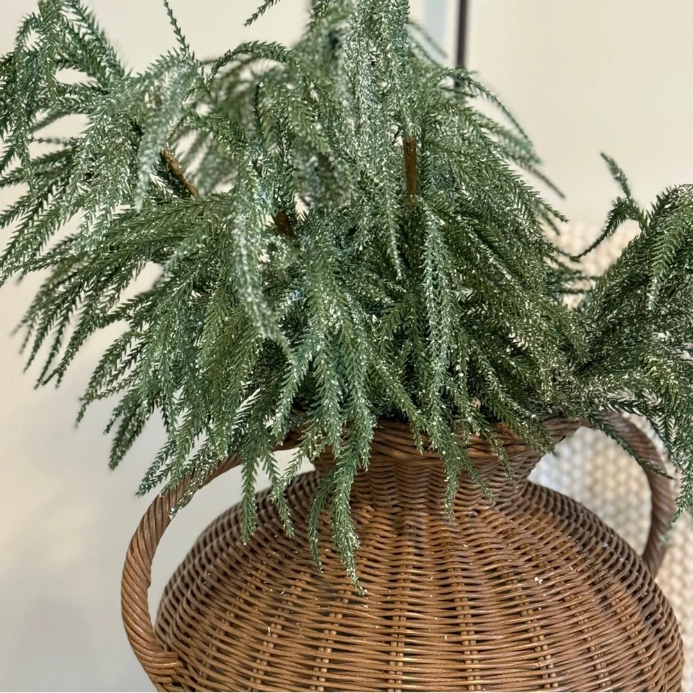 3/ My Texas House norfolk pine 24”stem Decoration, Green,..
